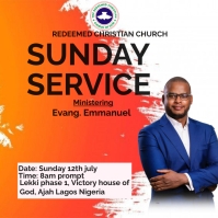 Church Inauguration Design Blue Church Inauguration Instagram Post Template | PosterMyWall