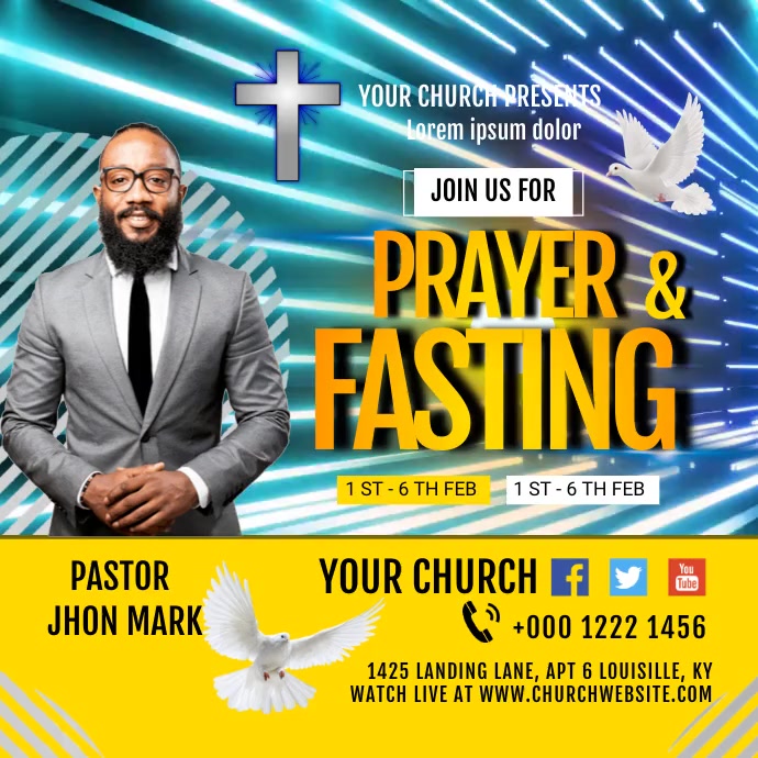 Church Instagram Plasing template