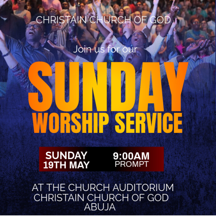 church โพสต์บน Instagram template