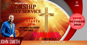church โฆษณาบน Facebook template