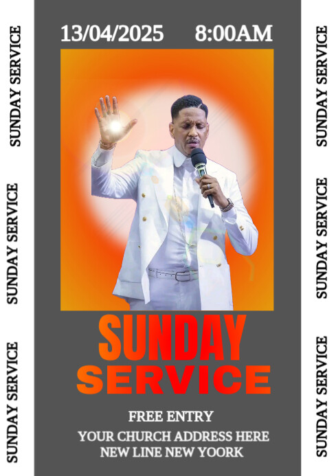 church A4 template