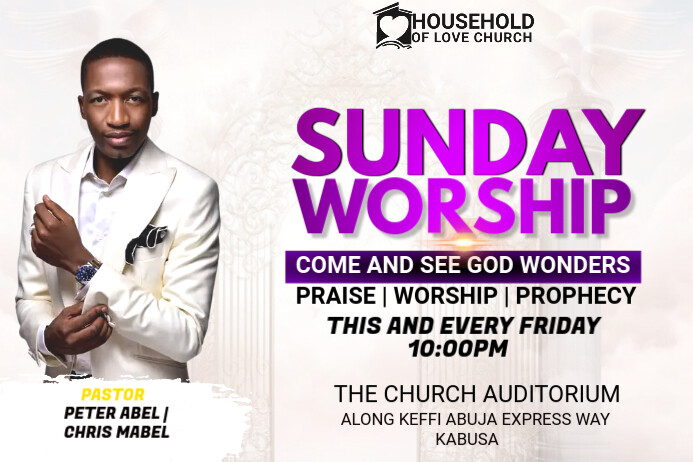 CHURCH Cartaz template