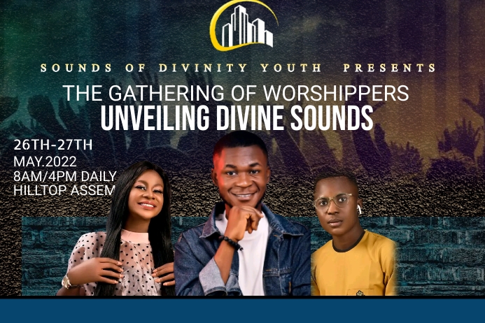 Church Banner 4' × 6' template