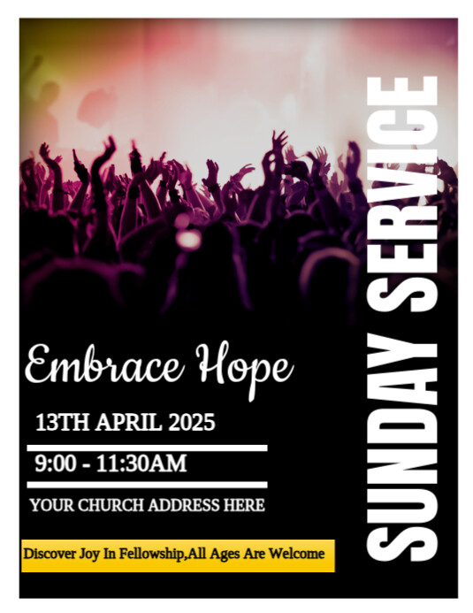 church Pamflet (VSA Brief) template