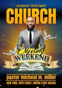 Church Meeting A4 Template