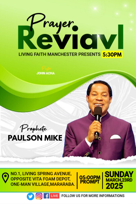 church Poster template