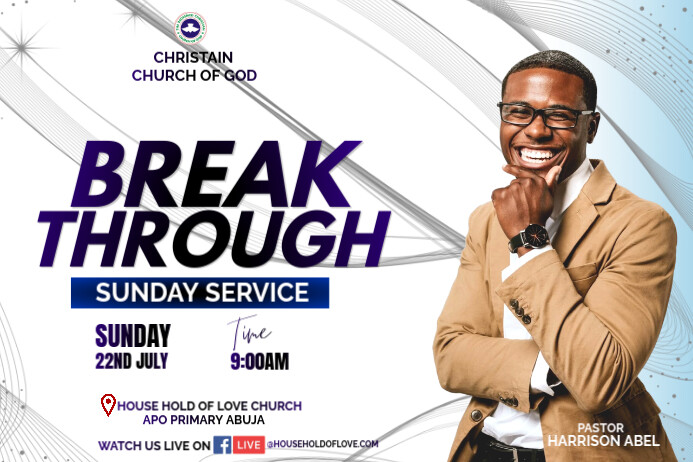 church Cartaz template