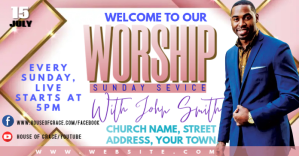 church Facebook Ad template