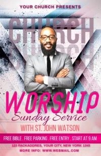 CHURCH Half Page Wide template