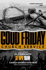 CHURCH Poster template