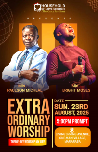 Church Полстраницы широкого формата template