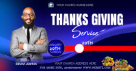 church delt Facebook-billede template