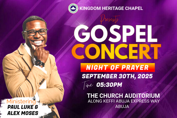 church Cartaz template