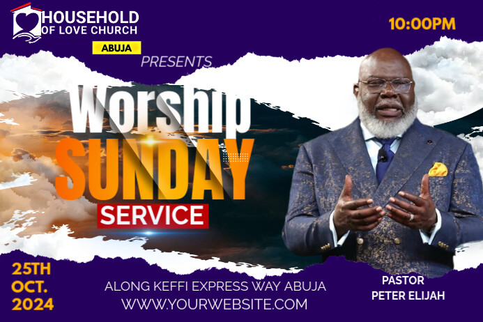 church Cartaz template