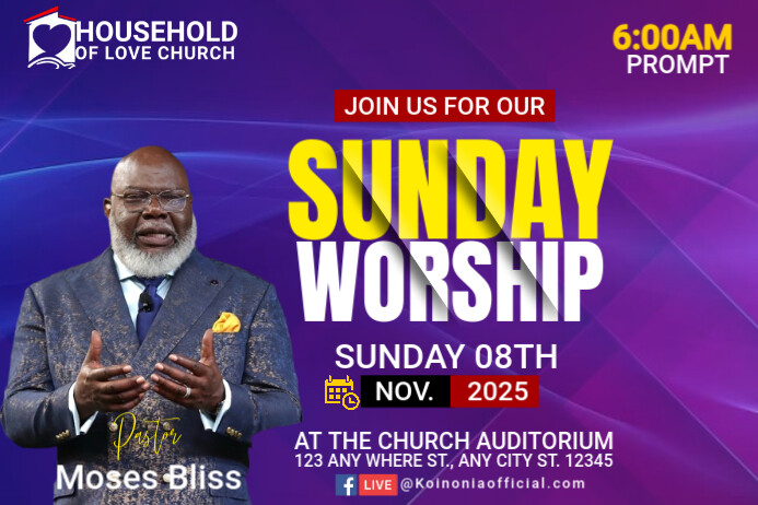 CHURCH Cartaz template