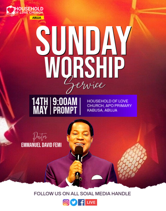church Cartaz/placa template