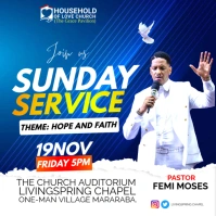 church Instagram-Beitrag template