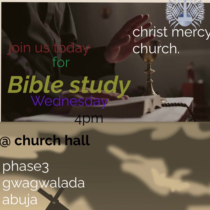 CHURCH Publicação no Instagram template