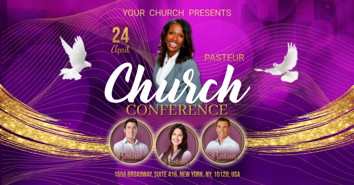 Church Facebook Event Cover template