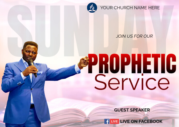 church A6 template