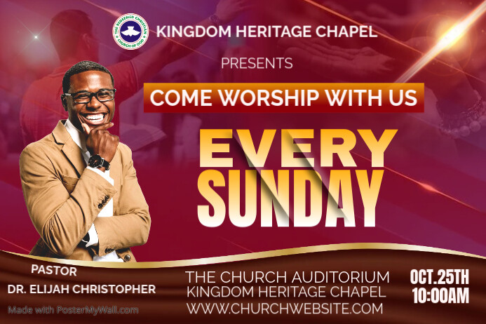 Copy of church | PosterMyWall