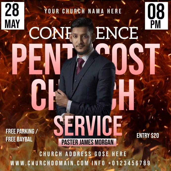 CHURCH Instagram Post template