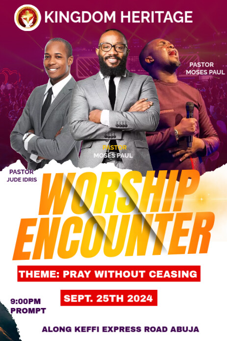church Cartaz template