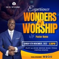 Church Inauguration Design Blue Church Inauguration Instagram Post Template | PosterMyWall