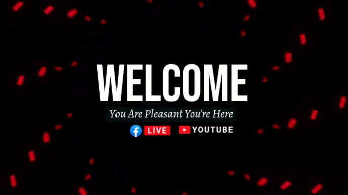 Welcome Live Stream Template | PosterMyWall