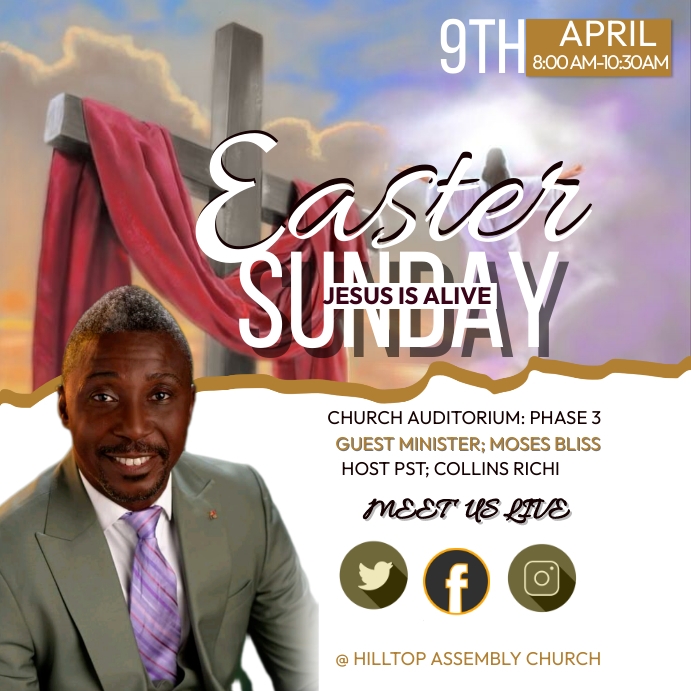 Copy of CHURCH Easter | PosterMyWall