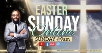 church easter resurrection service template Facebook-evenementomslag