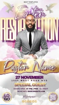 church easter resurrection service template Instagram Story