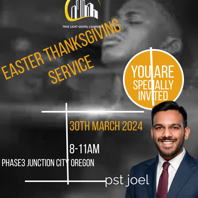 Easter Service Design CHURCH/ Easter service Template | PosterMyWall
