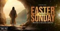 Church Easter Service template Imagen Compartida en Facebook