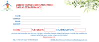 Church Envelopes template