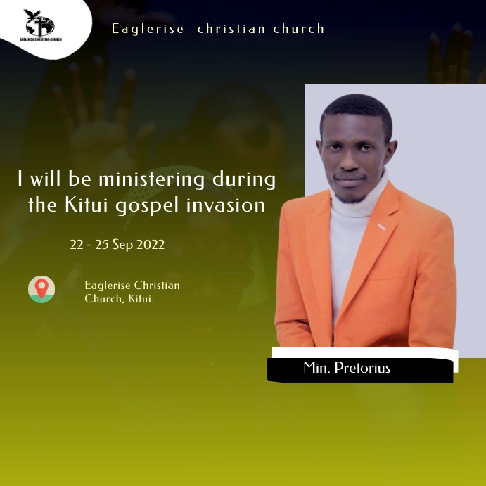 Church evangelism flyer template Instagram Post