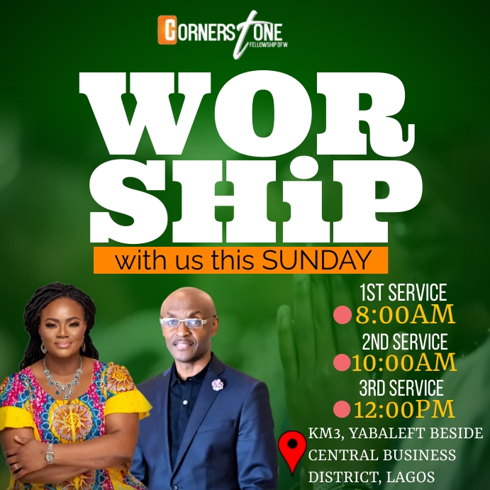 CHURCH EVENT DESIGN FLYER TEMPLATE (3) Instagram Post