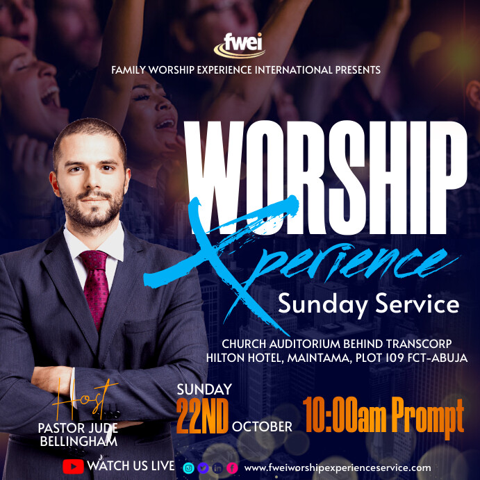 Event Program Theme Building Church event design template | PosterMyWall