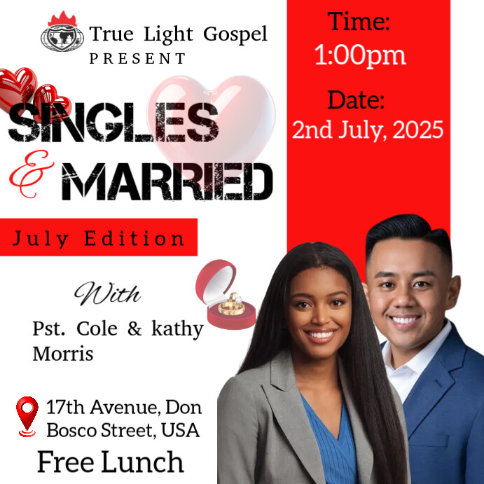 Church event Square (1:1) template