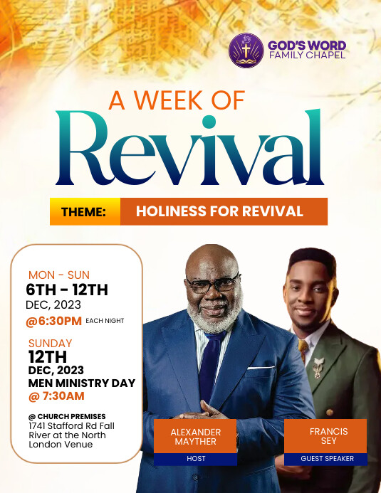 church event Template | PosterMyWall