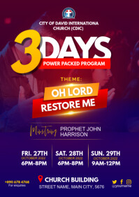 Church Sunday Worship Program Template Printa | PosterMyWall