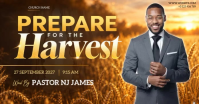Marron Harvest Church Service Facebook 共享图片 Template