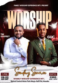 church event flyer A4 template