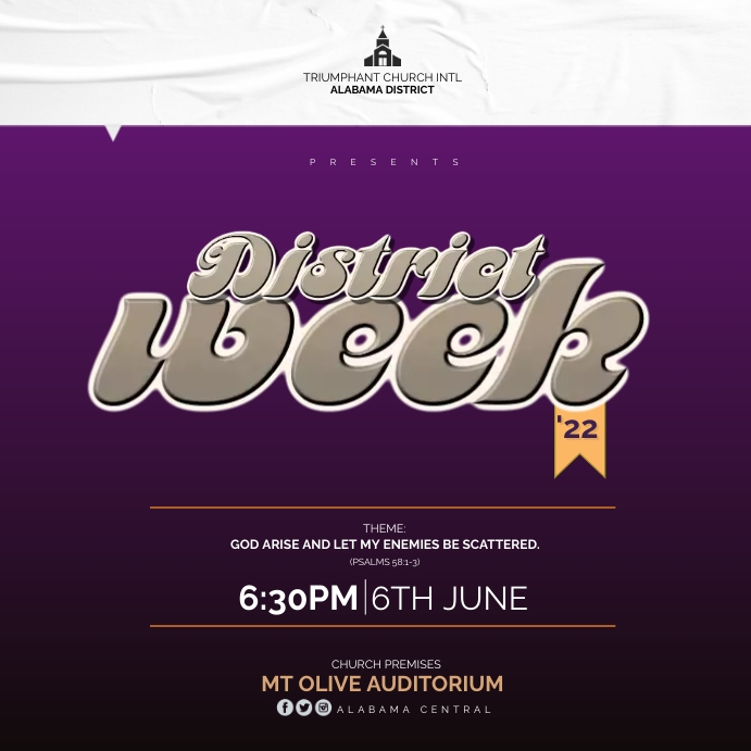 CHURCH EVENT FLYER Instagram 帖子 template