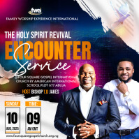 church event flyer Post Instagram template
