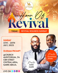 church event flyer Instagram Portrait template