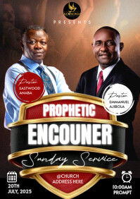 church event flyer A4 template