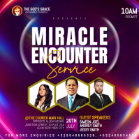 church event flyer Сообщение Instagram template