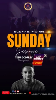 church event flyer История на Instagram template