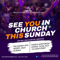 church event flyer Instagram Post template